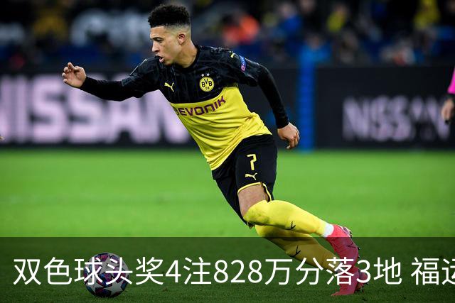 双色球头奖4注828万分落3地 福运奖开950万注